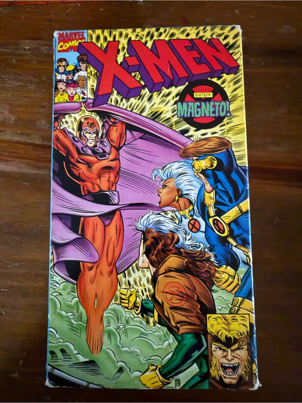 Marvel X-Men Comic VHS  – Red, Purple, Yellow, Blue, Green